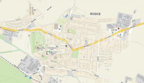 Bez realitkySP 1083m2, centrum Rosice u Brna